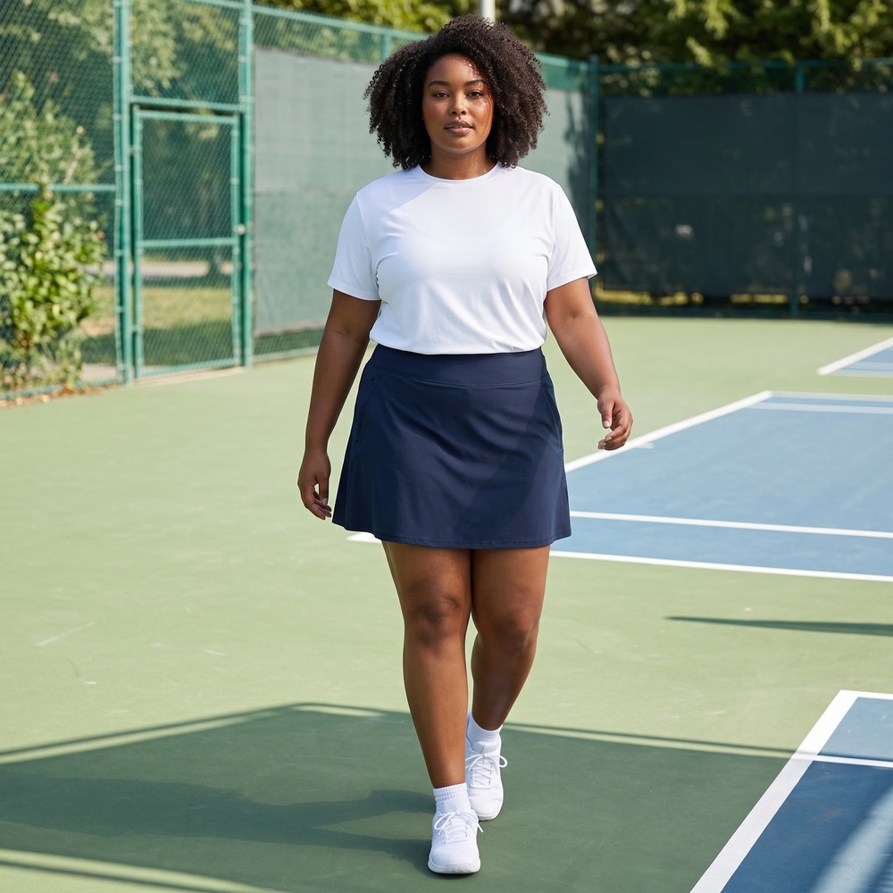 Athleta‎ Womens Blue Active Athletic Skort Plus Size 20 Pockets Built-In Short